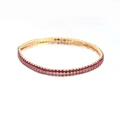 baratos Pulseiras-Pulseira elástica de cristal, conjunto de garras, strass, diamante completo, linha única, pulseira masculina feminina, várias tendências, combinando