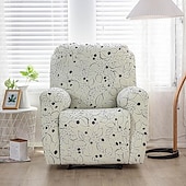 cheap Recliner Chair Cover-Recliner Covers Slipcovers Super Stretch Floral Printed Sofa Couch Cover Non Slip 1 Seater Lazy Boy Chair Covers Furniture Protector with Side Pocket for Living Room