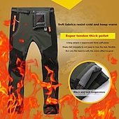 baratos calças ativas masculinas-calças forradas de lã masculina calça impermeável para caminhada calça softshell de inverno ao ar livre térmico quente à prova de vento calça / calças forro de lã verde exército cinza preto caça pesca escalada