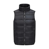 economico Capispalla active da uomo-Per uomo Gilet da escursionismo imbottito Piumino trapuntato Senza maniche Soprabiti Trench Superiore Esterno Tenere al caldo Antivento Traspirante Asciugatura rapida Inverno Cotone Nylon Kong Lan