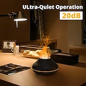economico Luci intelligenti-Umidificatore d&#039;Aria Smart LED Diffusore Aromaterapia USB Colorato a Fiamma Diffusori Portatili per Oli Essenziali per Fragrante Ambientale in Casa