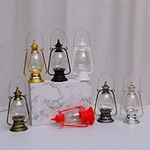 Retro Kerosene Lantern Light Christmas Decorations LED Copper Wire Lamp Creative Candle Lamp Home Decor Halloween Decoration Night Light Portable Lantern cheap Candle Lights-Retro Kerosene Lantern Light Christmas Decorations LED Copper Wire Lamp Creative Candle Lamp Home Decor Halloween Decoration Night Light Portable Lantern