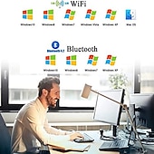 billige Kabler-usb wifi bluetooth adapter 600mbps dual band 2,4/5ghz trådløst nettverk ekstern mottaker mini wifi adapter for pc/bærbar PC/stasjonær