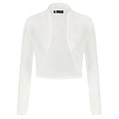 billige bryllup gjesteomslag-Kvinne Wrap Bolero Kåper  Jakker Funkler  Skinner Lange Ermer Paljetterte Bryllup Gjest Wraps Med Glitter Bryllup Alle Årstider Kjole Å Imponere