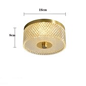 economico Lampade e ventilatori da soffitto-Plafoniere design isola 16cm rame ottone moderne 220-240v