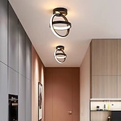 voordelige Dimbare plafondlampen-24cm semi-inbouw plafondlampen metaal geverfde afwerkingen led nordic style 3000/6000k 110-120v 220-240v