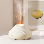 economico Luci intelligenti-Umidificatore d&#039;Aria Smart LED Diffusore Aromaterapia USB Colorato a Fiamma Diffusori Portatili per Oli Essenziali per Fragrante Ambientale in Casa