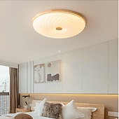 Недорогие Потолочные светильники и вентиляторы-Скандинавская теплая круглая фара для спальни, лампа для учебы, потолочный светильник