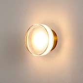 cheap Indoor Wall Lights-Modern Bedroom Bedside Staircase Corridor TV Background Wall Light Designer Model Room Round Night Light