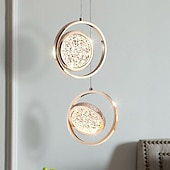 levne Ostrovní světla-23cm led přívěsek světlo ostrov světelný kruh design kulatý design geometrické tvary přívěsek lehký kov umělecký styl vintage styl moderní styl umělecký moderní 85-265v