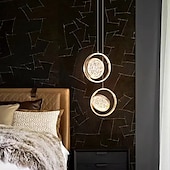 levne Ostrovní světla-23cm led přívěsek světlo ostrov světelný kruh design kulatý design geometrické tvary přívěsek lehký kov umělecký styl vintage styl moderní styl umělecký moderní 85-265v
