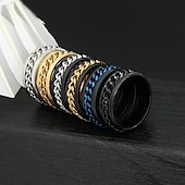 economico Anelli-anello fidget anello spinner hip pop fashion band ring street gold titanium acciaio trendy 1pz