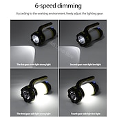 cheap Camping Lights-LED Camping Lights Outdoor 30W Waterproof COB Multiple Use White Red 3.7 V Outdoor Lighting 41 LED Beads