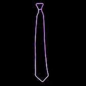 economico Luci decorative-cravatta illuminata a led per carnevale festival rave party spettacolo costume accessori