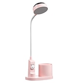 abordables Lámparas de escritorio-Escritorio led usb recargable con portalápices oscurecimiento 3 brillo lámpara de escritorio flexible led lectura flexible protección ocular lámpara de escritorio proyector de estrellas luz nocturna
