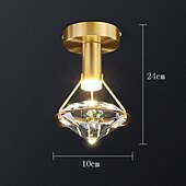 cheap Unique Chandeliers-10cm Ceiling Light Unique Design Ceiling Lights Copper Brass Modern 220-240V