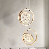 levne Ostrovní světla-23cm led přívěsek světlo ostrov světelný kruh design kulatý design geometrické tvary přívěsek lehký kov umělecký styl vintage styl moderní styl umělecký moderní 85-265v