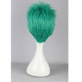cheap Anime Wigs-Mcoser Roronoa Zoro ONE PIECE Wigs Short Green Fluffy Synthetic Hair OP Heat Resistance Fiber Cosplay Wig Pelucas Halloween Wigs