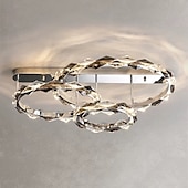 cheap Ceiling Lights &amp; Fans-80 cm Ceiling Light LED Crystal Stainless Steel Designer Art Electroplated Modern 220-240V