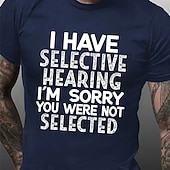 Men's Slogan T Shirt Casual Style Cotton Short Sleeve Graphic Shirt Blue-Green Black Wine Comfortable Tee Vacation Holiday Fashion Designer Clothing 8