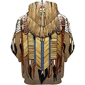 baratos Moletons masculinos com capuz-Homens Estampas Abstratas Moletom Moletons Moletom com capuz Manga Longa Moletom com capuz Com Capuz Roupa de rua Impressão 3D Diário Esportes Café Imprimir Primavera &amp; Outono Designer