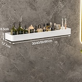 economico Mensole per il bagno-doccia caddy bagno scaffali a parete bianco dell&#039;organizzatore di immagazzinaggio cremagliera bagno cucina bagno hardware ciondolo bagno scaffale spazio doccia in alluminio cremagliera angolo mensola
