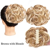 economico Chignon-parrucca anello di capelli femminile afferrare clip sacchetto di capelli testa a sfera bobina di capelli tirare fiore corto capelli ricci clip-tipo bocciolo di fiore testa soffici big hair anello
