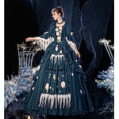 cheap Dresses-Gothic Victorian Vintage Inspired Dress Party Costume Prom Dress Princess Shakespeare Solid Color Ball Gown Women&#039;s Christmas Carnival New Year Party Evening Party Masquerade Adults&#039; Dress All Seasons
