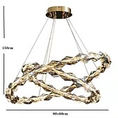 economico Lampadari-60 cm ciondolo lanterna design lampada a sospensione in acciaio inossidabile elettrolitico moderno 220-240 v