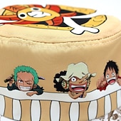 ieftine Обувь и аксессуары-Pălărie / Șapcă Inspirat de One Piece Monkey D. Luffy Anime Accesorii Cosplay Pălărie Amestec poli / bumbac Bărbați Pentru femei Cosplay Costume de Halloween