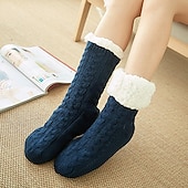 preiswerte la maison chaussettes-Women&#039;s House Socks With Grippers Super Soft Warm Cozy Fuzzy Fleece-Lined Socks Stockings Autumn Winter Ladies Floor Socks
