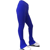 baratos Calças e Leggings de Patinação Artística-Calças para Patinação no Gelo Mulheres Para Meninas Patinação no Gelo Meia-calça Calças Preto Rosa claro Azul Real Tosão Elastano Elasticidade Alta Treino Profissional Competição Roupa para Patinação