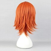 お買い得  アニメウィッグ-ワンピース ナミ コスプレウィッグ 耐熱性 合成毛 アニメ パーティーウィッグ オレンジ カーニバル パーティーウィッグ ハロウィンウィッグ