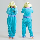 お買い得  動物のコスチューム-子供用 成人 きぐるみパジャマ エイリアン キャラクター ワンピースパジャマ フランネル コスプレ ために 男女兼用 少年少女 カーニバル 動物パジャマ 漫画 イベント／ホリデー コスチューム / レオタード / 着ぐるみ / レオタード / 着ぐるみ