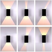cheap Outdoor Wall Lights-LED Outdoor/Indoor Wall Lamp 2 Heads 12W 4 Heads 20W Adjustable Beam Angle LED Porch Lamp Outdoor Lamp Applicable to House Terrace and Porch AC85-265V