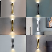 economico applique da esterno-lampada da parete esterna impermeabile 10w 15w led moderna lampada da parete veranda e terrazza lampada da parete oro nero materiale in alluminio è adatta per soggiorno bagno e corridoio ac85-265v