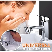 preiswerte Armaturendüsen-Wasserhahnverlängerung Luftsprudler 720° drehbar, universeller Spritzwasserfilter für Küchenarmaturen, Badezimmer, Waschbecken, Wasserhahn, Sprühkopf, Waschraum, Wasserspardüse, Sprühaufsatz