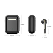 abordables Auriculares TWS-Auriculares TWS verdaderamente inalámbricos J18 con micrófono auriculares de juego auriculares deportivos para teléfonos Android e iOS