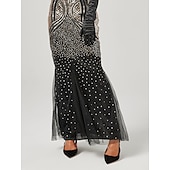 billiga Klänningar-Glada 20-talet 1920-talet Cocktail klänning Flapper-klänning Klänningar Maskerad Den store Gatsby charleston Bröllopsgäst Paljetter Vanligt Dam Karnival Maskerad Karnival Bröllop Bröllopsgäst Vuxna