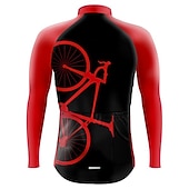 Недорогие Мужские джерси-Муж. Велокофты Графика Смешной Длинный рукав Велоспорт Джерси Верхняя часть с 3 задними карманами Горные велосипеды Шоссейные велосипеды