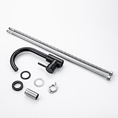 economico Rubinetti per lavandino bagno-rubinetto lavabo bagno - girevole / classico acciaio inox / finiture verniciate rubinetti vasca monocomando monoforo centroset