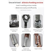 economico accessori per trapano-Filo per saldatura da 500 mm in alluminio leggero per brasatura a bassa temperatura con anima per brasatura 50 pezzi