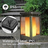 economico Illuminazione vialetto-lanterna di fiamma solare luci di via all&#039;aperto luci del giardino led impermeabile appeso luce 99 led retro luce del giardino 3 modalità di illuminazione luce di paesaggio per cortile balcone via