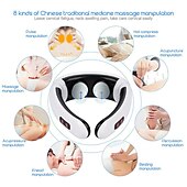 economico Massaggiatori per corpo-massaggiatore elettrico del collo &amp; impulso indietro 6 modalità di controllo della potenza riscaldamento a infrarossi lontani strumento di sollievo dal dolore macchina per il rilassamento