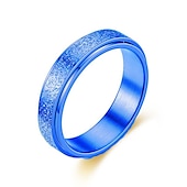 economico Anelli-Anello Regalo Classico Oro rosa Nero Argento Acciaio inossidabile Agitarsi Filatore 1 pc