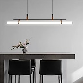 economico Design della linea-Lampada a sospensione a led da 80 cm linea moderna design catena lampada a sospensione regolabile per cucina sala da pranzo soggiorno nero e oro 110-120v 220-240v