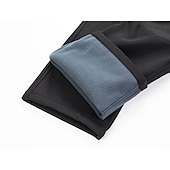halpa Pohjat-Miesten Vedenpitävät retkeilyhousut Fleecevuoriset housut Softshell-housut Talvi Ulko- Pidä lämpimänä Tuulenkestävä Hengittävä Vedenkestävä Housut Alaosat Joustava vyötärö Vetoketjullinen tasku Apila