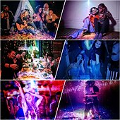 olcso Színpadi fények-party fények beltéri dj disco fények – több mintás hanggal aktiválható lézerfények, flash színpadi projektor otthoni, bulik, esküvők, karaoke és ünnepi dekorációk számára