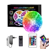 お買い得  WiFi&amp;音楽コントロール-led スマート ストリップ ライト 10 メートル 20 メートル 30 メートル rgb 音楽同期 12v led ストリップ 5050 smd 色を変更する led ライトと bluetooth コントローラ アダプタ寝室ホーム テレビ バックライト diy の装飾