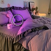 זול אורות חכמות-נורת LED חכמה RGB מנורת שולחן אווירה Bluetooth APP בקרה מתאימה לחדר משחקים חדר שינה קישוט ליד המיטה שוסטאר